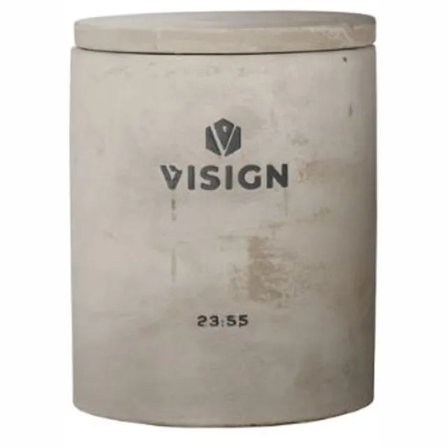 Visign Nature Geurkaars Beton - Het is Vijf voor Twaalf