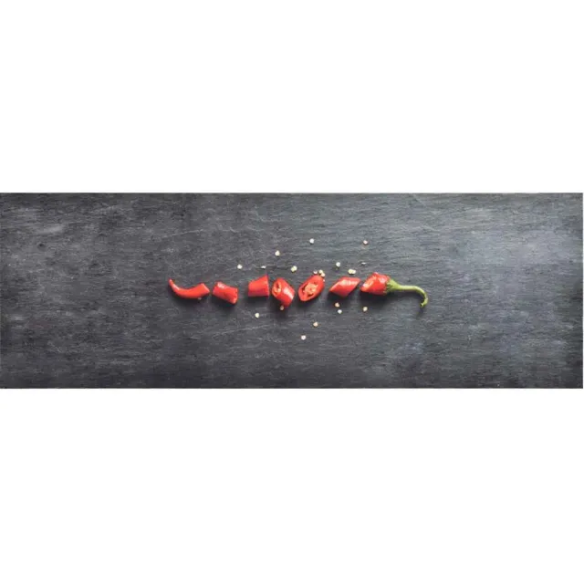 vidaXL Keukenmat wasbaar Pepper 60x300 cm meerkleurig
