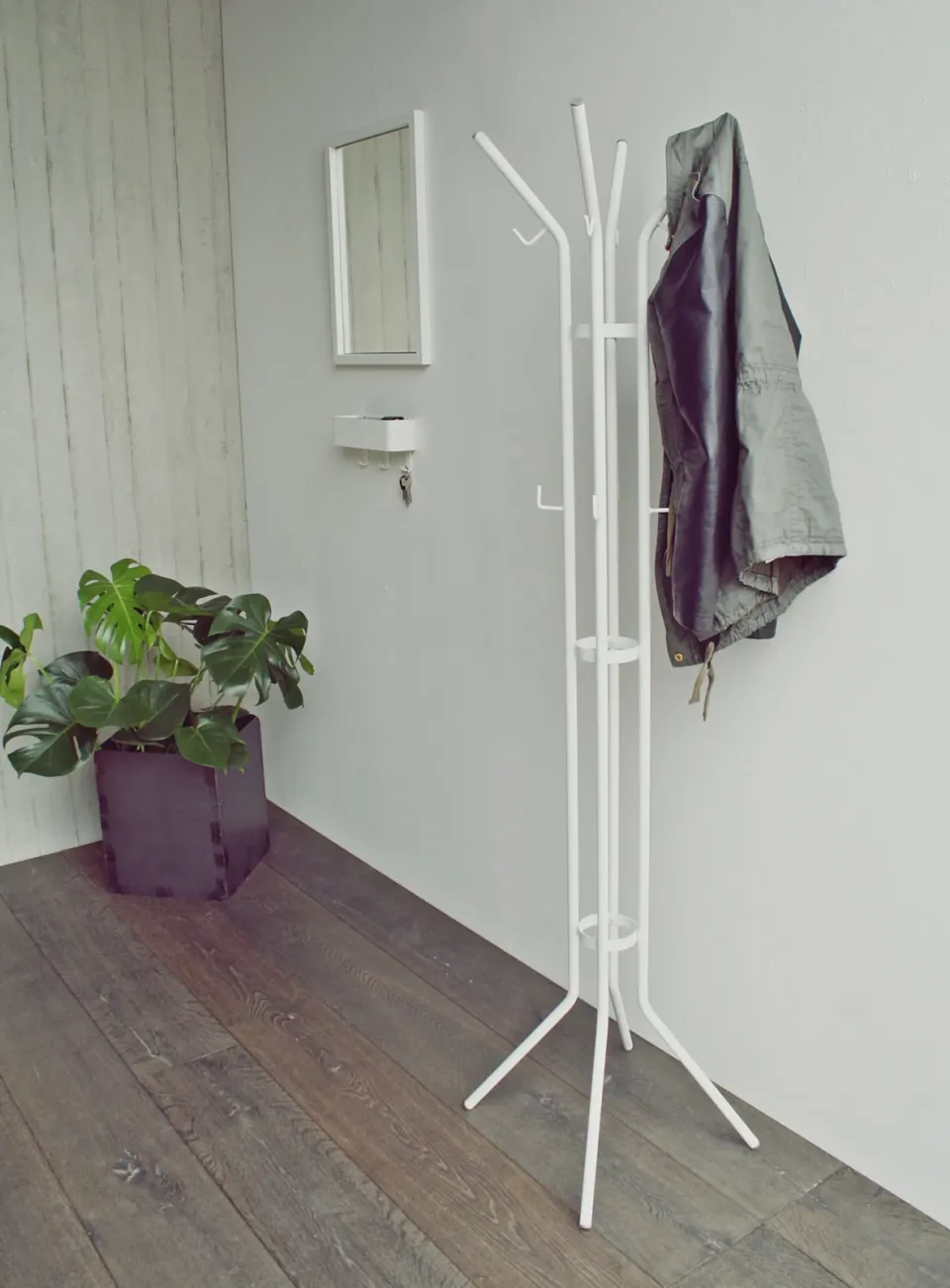 Spinder Design Staande kapstok Dennis-W wit, foto 2