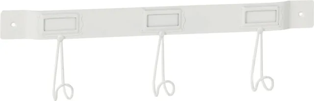 J-Line kapstok 3 Haken - metaal - wit - small
