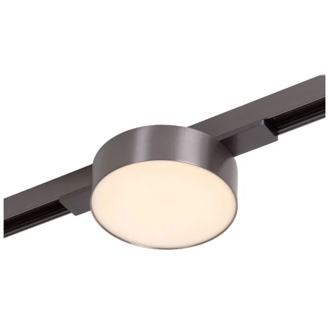 Lucide aluminium dimbare LED railverlichting 9.5x9.5 cm - zwart/chroom Mat zwart chroom