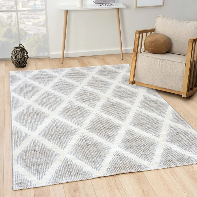 flycarpets GRACE MODERN CRÈME VLOERKLEED GERUIT Cream