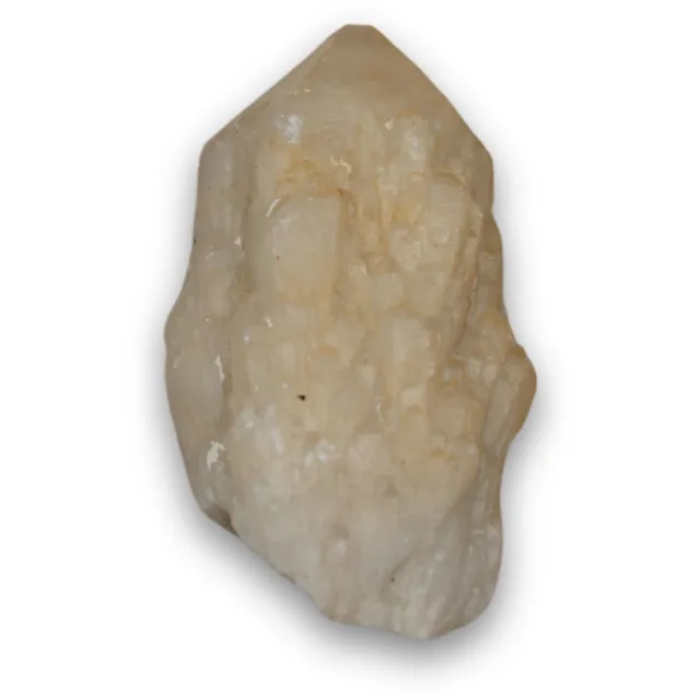 Ruben Robijn Candle kwarts punt, 200-250 gram Wit / roze
