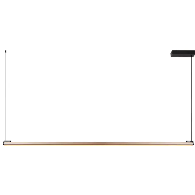 Lucide aluminium LED hanglamp 150x5 cm - koffiebruin