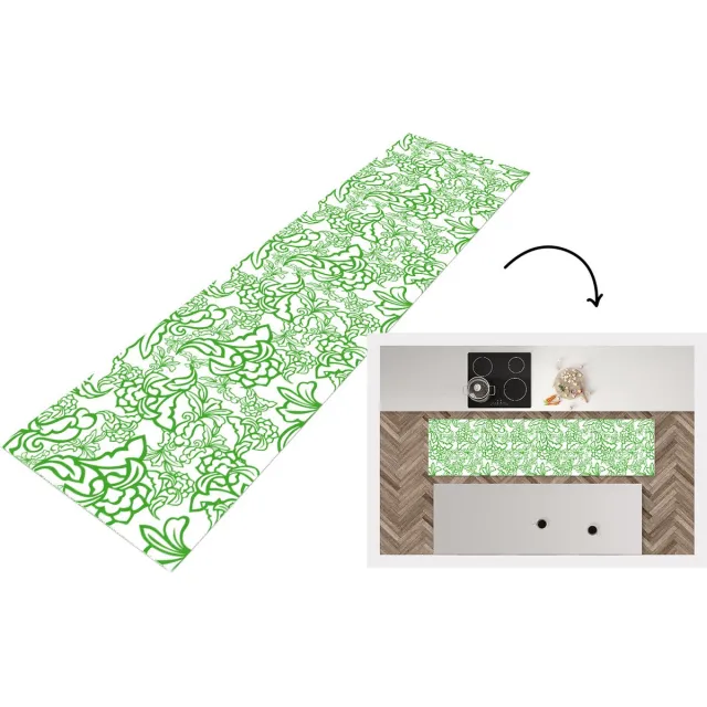 KitchenYeah Keukenloper - Loper keuken - Planten - Orientalism - Patroon - Keukenloper vinyl multicolor, foto 7