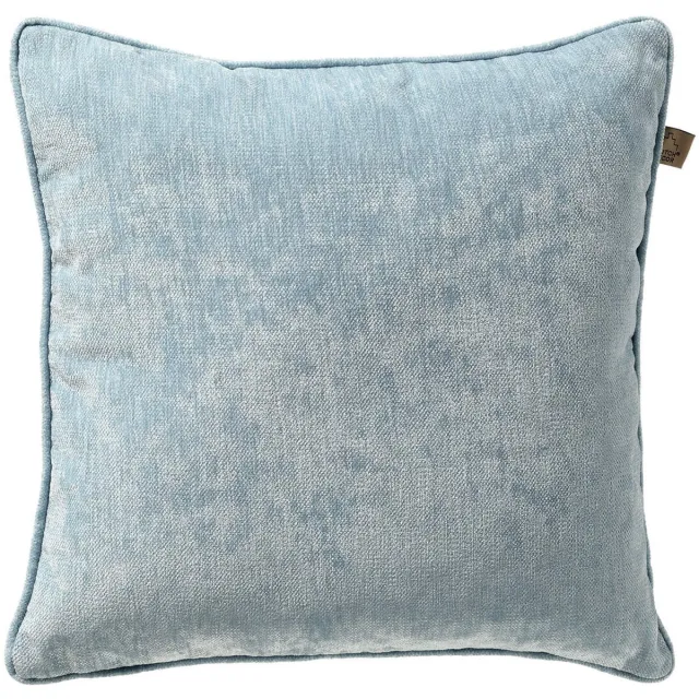 Dutch Decor LEWY - kussenhoes 45x45 cm - Sterling Blue - blauw - met rits - zonder binnenkussen Lichtblauw