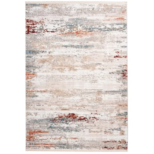 Dutch XXL Vintage Vloerkleed | Tapijt | Akropolis | Verweerd | Grijs/Zalmroze | 80x150 cm Grijs / Zalmroze