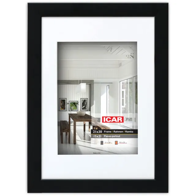 Icar Expo 3D Max Zwart 40x50 cm Inlijsten Voetbalshirt