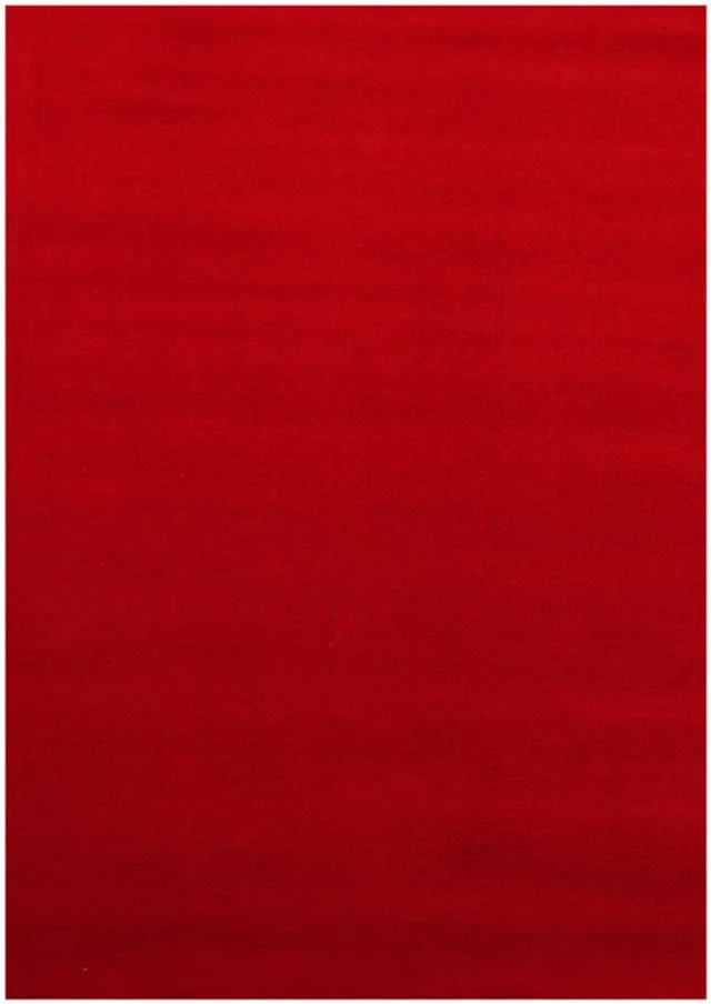 Ayyildiz Effen vloerkleed Sky wasbaar 80 x 150 cm Rood tapijt
