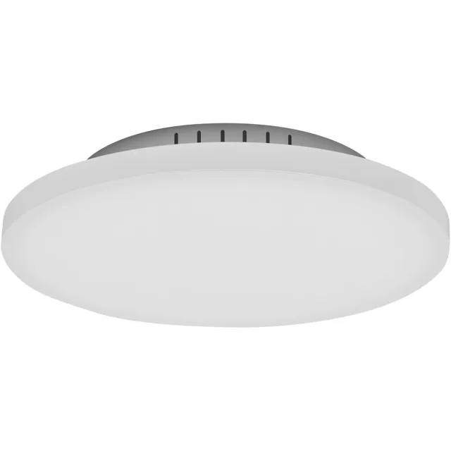 Osram Planon Frameless Round armatuur in wit met geavanceerde LED-technologie, 19 W, ronde vorm (300 mm diameter), warm witte lichtkleur bij 3000 K, aluminium behuizing, matte PMMA diffuser