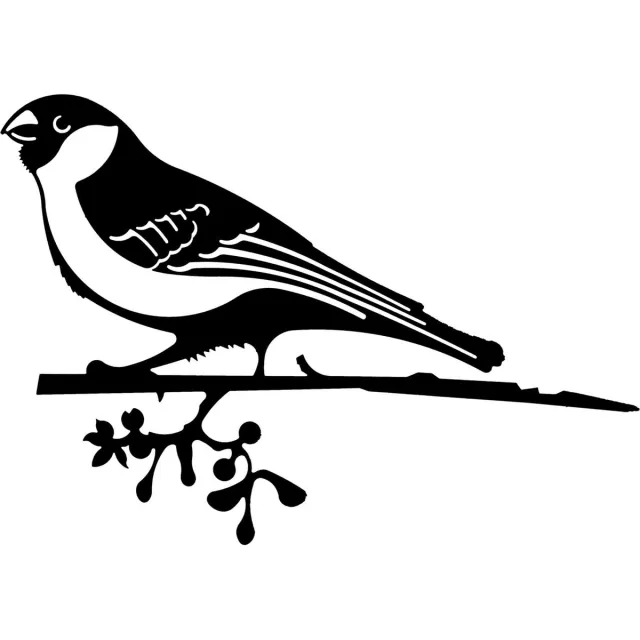 Art Bizniz tuindecoratie Geluksvogel Goudvink roest metaal - 330mm breed - 2mm dik