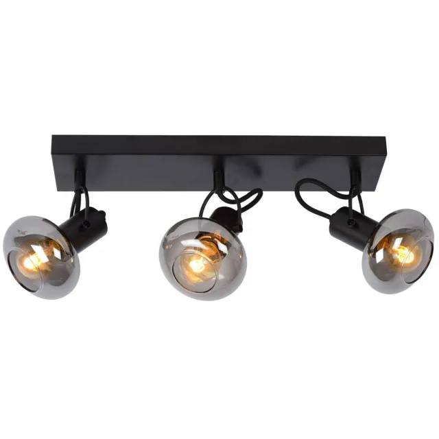 Lucide dimbare opbouwspot E14 38x9 cm - zwart