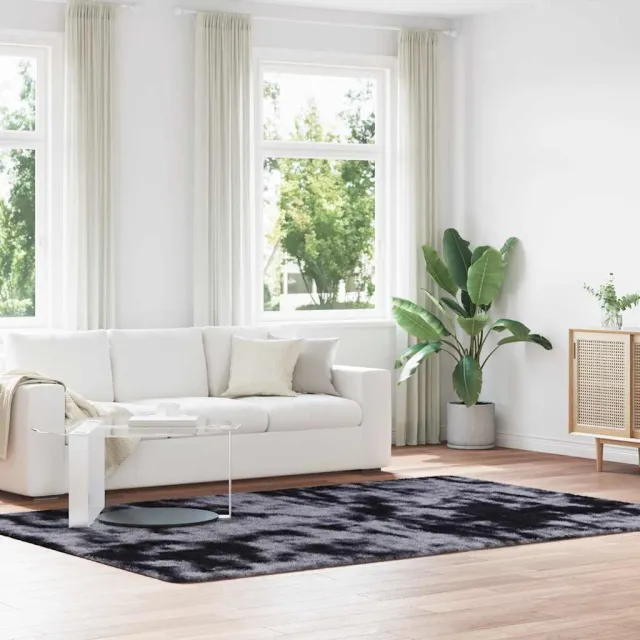 vidaXL Hoogpolig vloerkleed NAVARRA 200x290 cm polyester donkergrijs grijs, foto 2