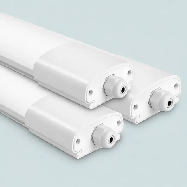 LOVHAUS 3x Koppelbare LED TL Lamp 60 cm - 20W - 2200 Lumen - 4000K - IP66 Wit