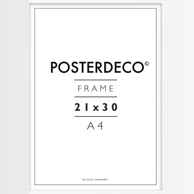 Framewinkel Fotolijst - Posterdeco - Premium Hout - Fotomaat 21x30 cm (A4) - Posterlijst - Fotolijstje - Wit