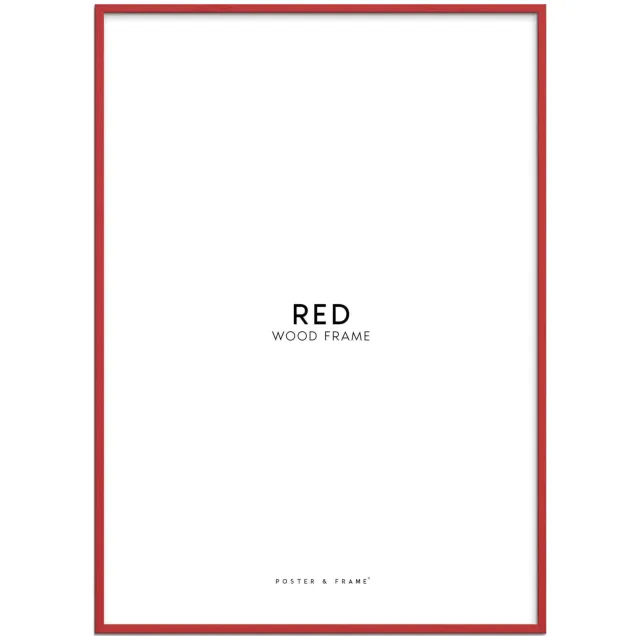 Poster & Frame houten lijst rood acryl (30 x 40 cm cm)