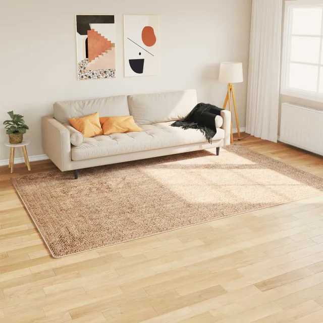 vidaXL Vloerkleedloper MARSA Bruin 150 x 230 cm Polyester en PVC, foto 2