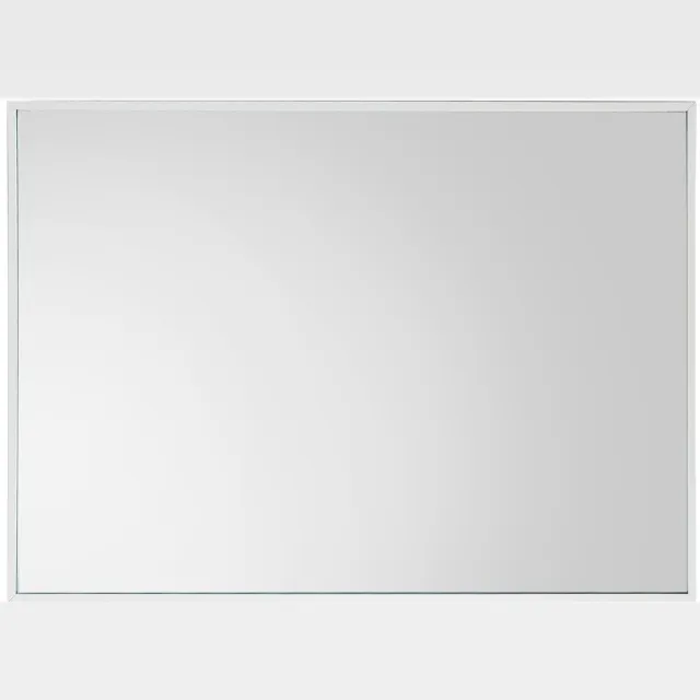 SCENA LIVING Decoratieve hangspiegel VINKEL - 70 x 50 cm, wit Zwart