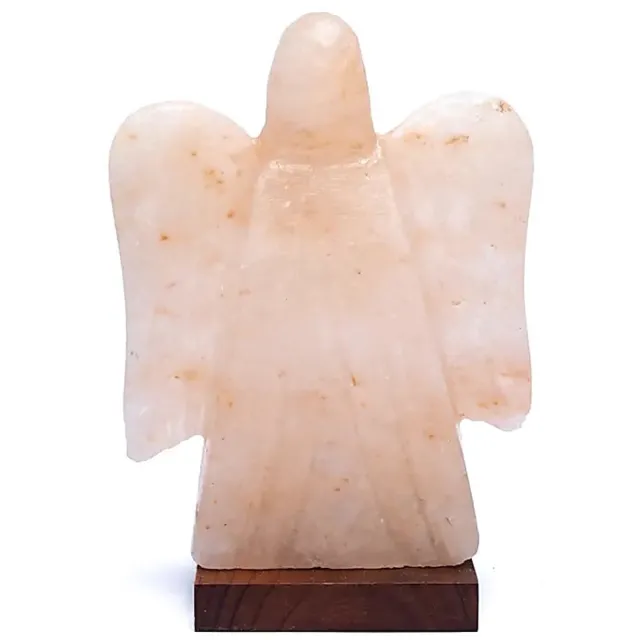 Phoenix Import Mani Bhadra Zoutlamp engel met snoer en LED lamp roze
