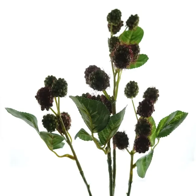 Gasper Kunstbloem Frambozentak Groen-Rood 68 cm