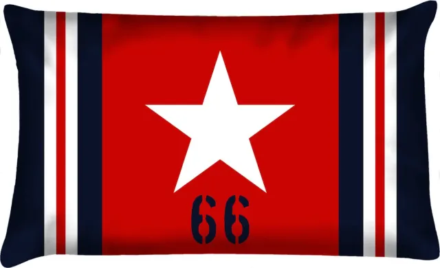 Velits outdoor Sierkussen - Buitenkussen Hollands Glorie Waterafstotend Bootkussen Star - Multicolor - 60 Cm X 40 Cm rood