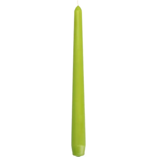 Starpak 50 Kandelaarkaarsen Ø 2,2 cm · 25 cm olijfgroen