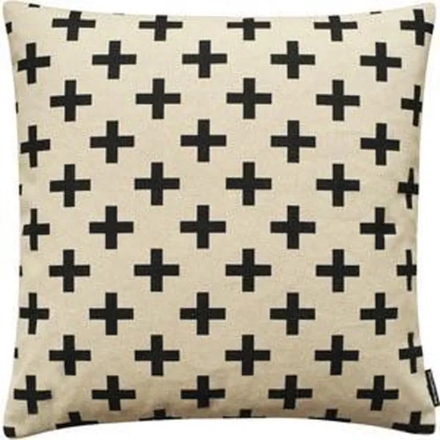 The Cushion Shop sierkussen Plus Plus Zwart