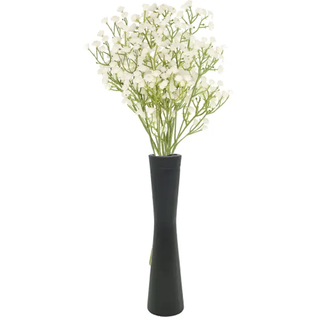 Bellatio Design Kunstbloem Gipskruid Muralis - 3x - 30 cm - wit - losse tak - kunst zijdebloem - Gypsophila