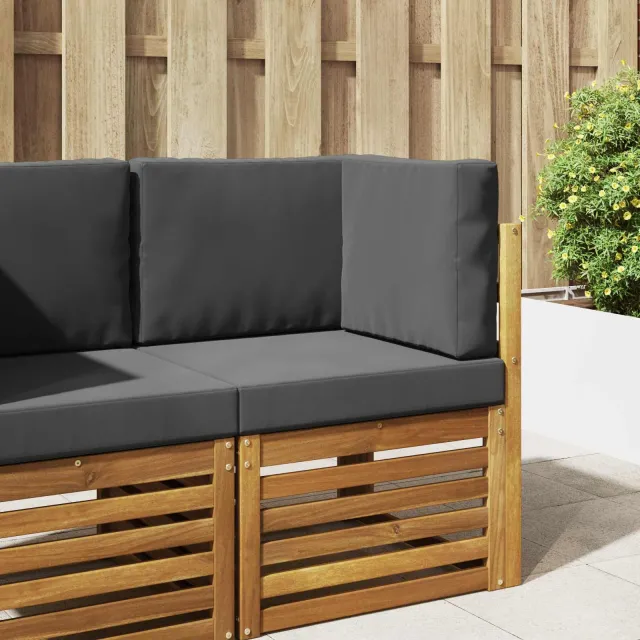 vidaXL Buiten bankkussen Polyester Antraciet 60 x 60 cm