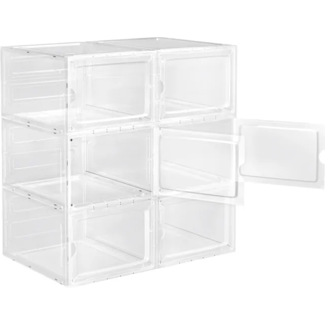 Saphly Schoenenbox Deluxe 6 Stuks Transparant - Sneakerbox en Opbergsysteem - Voor Dagelijks Gebruik, Thuis en Professioneel Gebruik