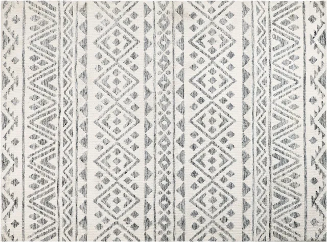 Beliani ASPANI - Vloerkleed - Grijs/Off-white - 300 x 400 cm - Polyester Beige