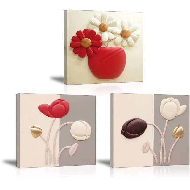 Unyqoos Canvasafbeeldingen voor stijlvolle wanddecoratie in huis en kantoor bloemen