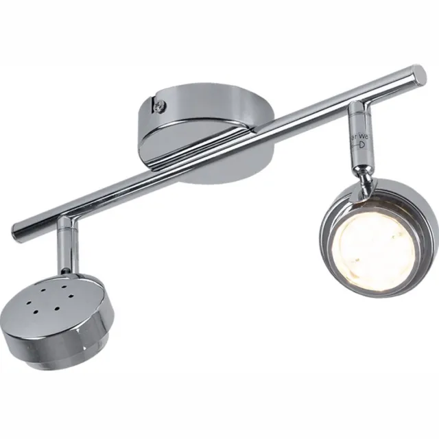 ESTO LED-plafondlamp, ganglamp, verstelbare spot, chroomstaal, L 30 cm