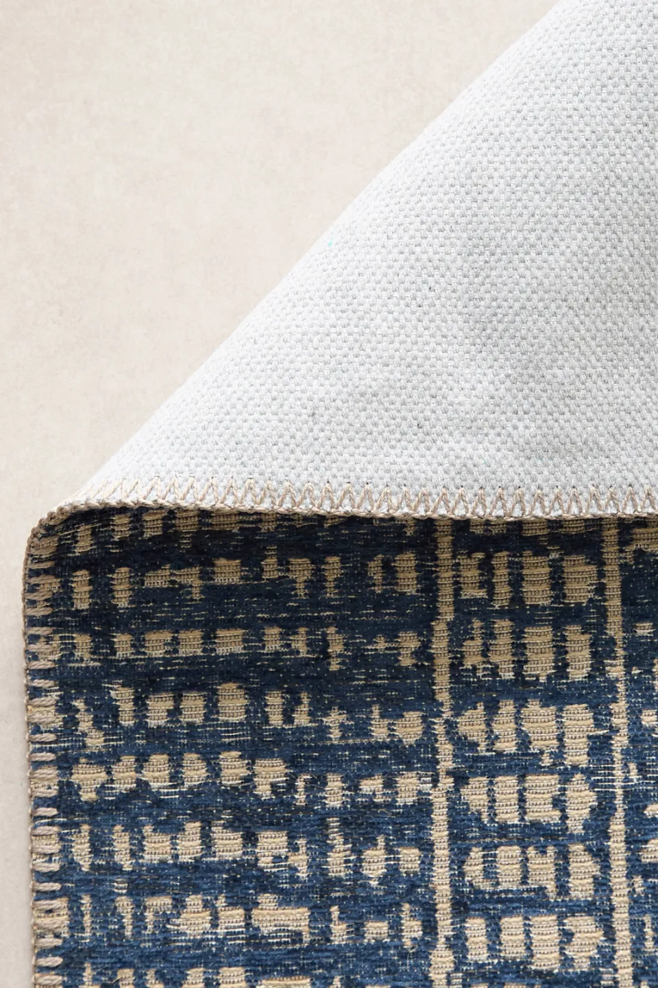 NOUS Living Tulia jute vloerkleed blauw, foto 4