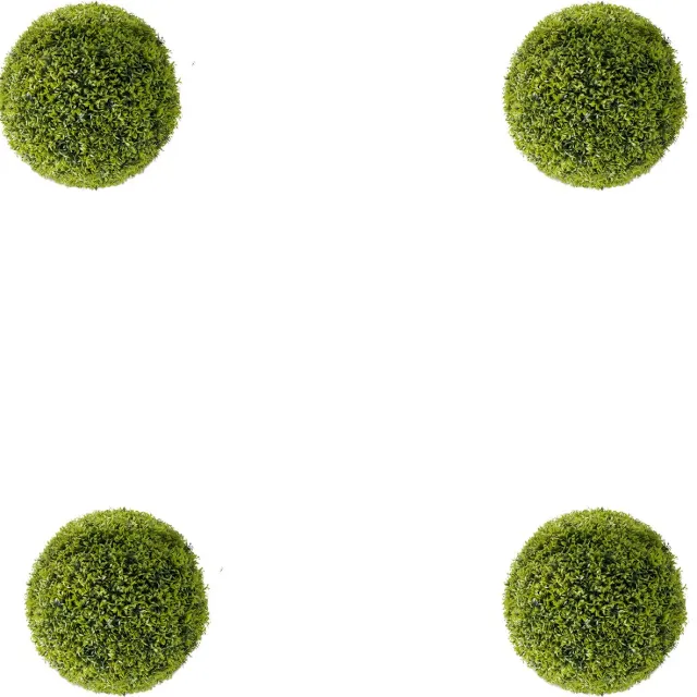 Happiq Kunstmatige Topiary Bal Set 2 Stuks 57 cm - Kunstplant - Hangende Buxusbal - Groen