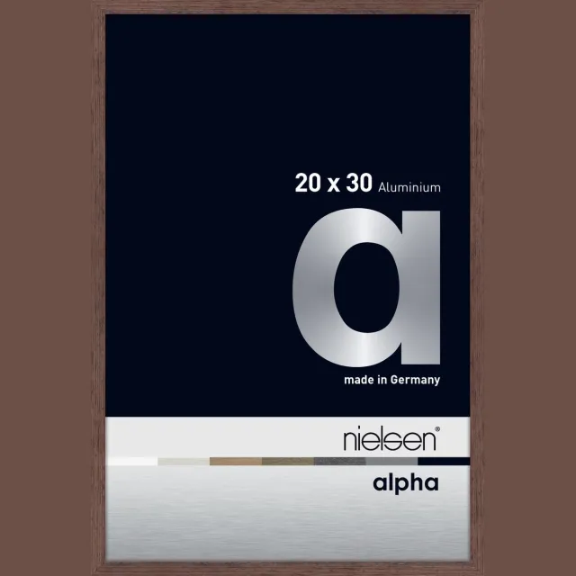 Nielsen Alpha Aluminium Fotolijst Wenge 20x30cm