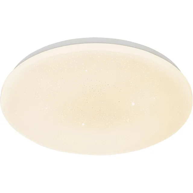 QAZQA extrema - Moderne Dimbare LED Plafondlamp met Dimmer - 1 lichts - Ø 38 cm - Wit - Woonkamer | Slaapkamer | Keuken Wit Smart LED