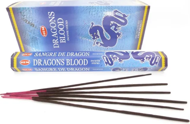 Yogi & Yogini naturals Hem Wierook Dragons Blood Blue - 1 los pakje á 20 stokjes Bruin