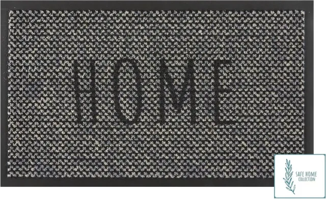 MD-Entree MD Entree - Deurmat - Schoonloopmat met antibacteriële werking - SAFE HOME COLLECTION - Hope - 45 x 75 cm Antraciet