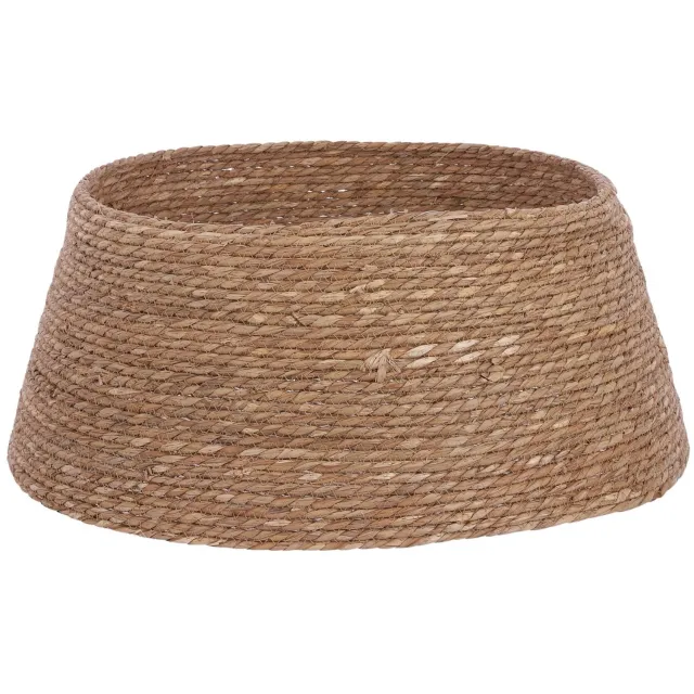House of Seasons Kerstboomrok - H26 x Ø58 cm - Zeegras - Naturel Bruin