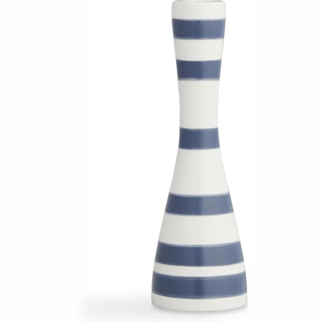 Kähler Design Kahler Design Omaggio Kandelaar - Hoogte 20 cm - Staal Blauw Blauw, Wit