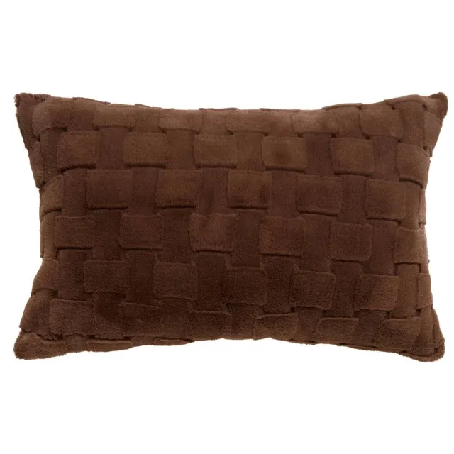 Atmosphera Nalia Jacquard Sierkussen - 50x80cm - Bruin