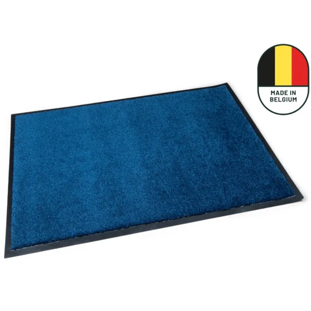 Studio M Deurmat - Deurmat Binnen - Droogloopmat - 60x80 cm - Color Pro - Donkerblauw - Schoonloopmat - Antislip Deurmat - Extra Sterk - Gemaakt in België