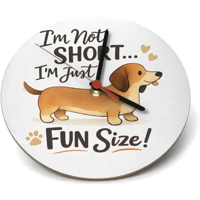 Mr Cadeautjes Klok rond Ø 19 - design Een vrolijke dieren-quote met een andere huisdierliefde, opg | cadeau Wit
