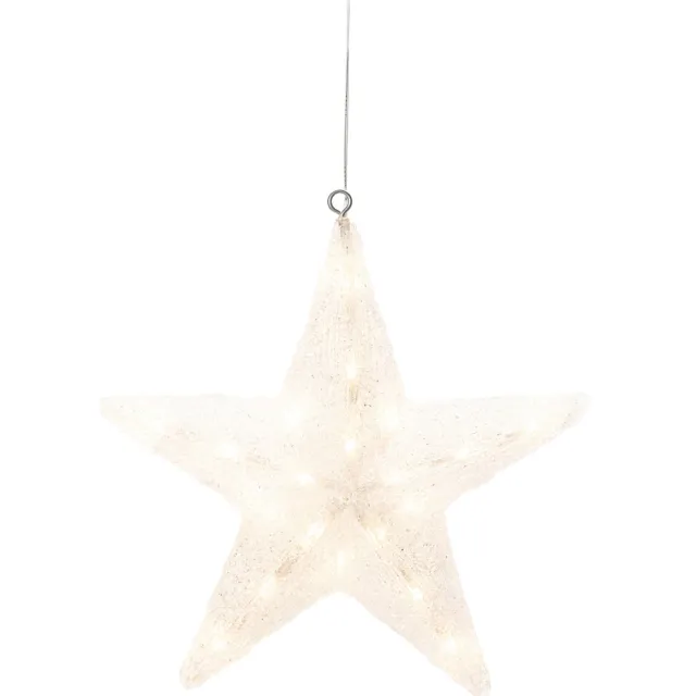 Konstsmide Verlichte kerstster - hangend - 40 cm - 40 led lampjes - warm wit - buiten gebruik - kerstverlichting