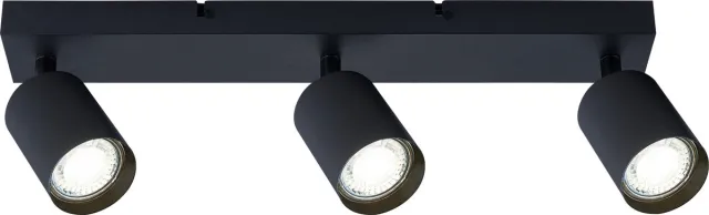 Integral Plafondspot Siena Mat Zwart voor 3x GU10 lamp (niet meegeleverd) | 3x GU10