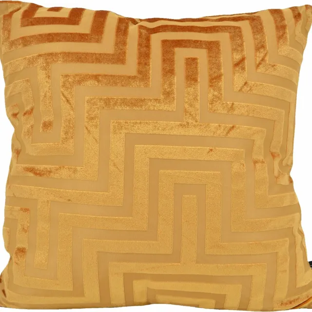 NOVÉE Velvet Gold Metallic #2 Kussenhoes | 45 x 45 cm | Polyester goud oranje