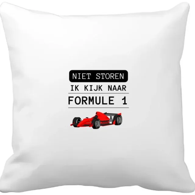 Akyol niet storen ik kijk naar formule 1 Kussen hoes - Formule 1 - mensen die houden van f1 - quotes - verjaardagscadeau - verjaardag - cadeau - kado - geschenk - gift - 40 bij 40 cm Multicolor