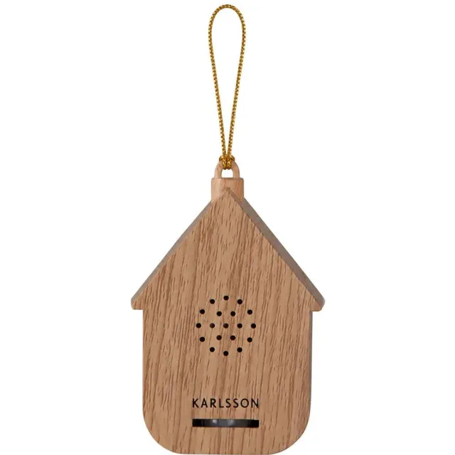 Karlsson mini soundbox hanger Cuckoo 3x5,4x7,2 cm - licht hout