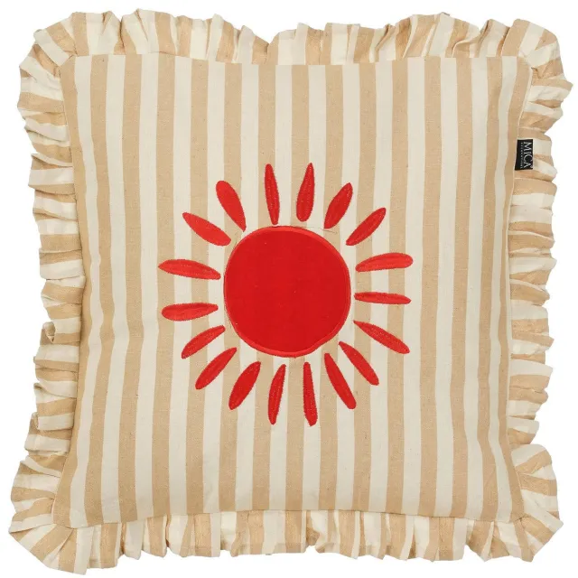 Mica Decorations sierkussen, 45x45 cm Wit